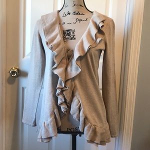 INC sweater, cardigan, tan throw, jacket, medium M